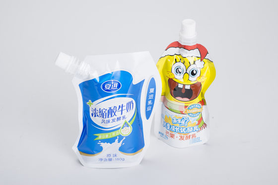 平底はゼリー/ジュース/込み合いのためのConnerの口Doypackが付いている袋を立てます