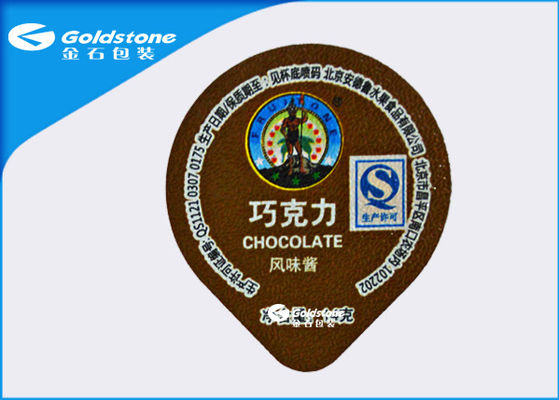 チーズ/ゼリー/飲み物/ミルクの包装材料のためのEcoの友好的で高い障壁によって型抜きされるふた