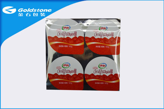 RollstockのLeakproof敏感な印刷を用いる無菌のヨーグルトのコップのLiddingのフィルム